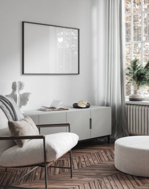 Modern ev modelleme iç plan, 3d oluşturma