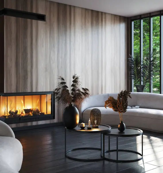 Modern Koyu Ev İç mimarisi, 3D oluşturma