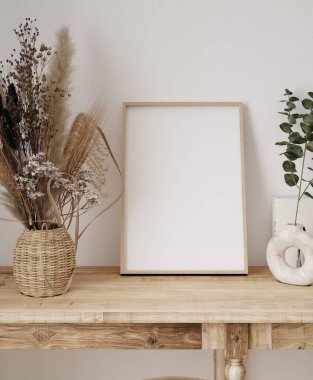 Çiftlik evinin iç tarafındaki çerçeve 3D.