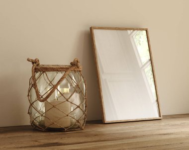 Çerçeve maketi yere yakın duruyor, 3D görüntüleme