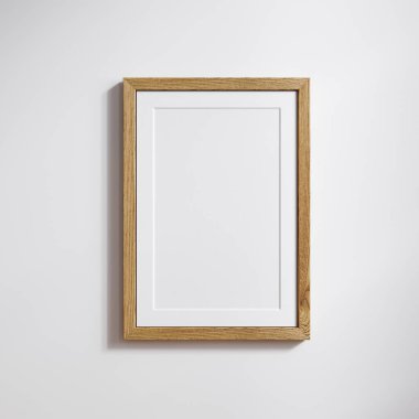 Mokup poster çerçeve yakın, 3x5 kağıt oranı, 3d oluşturma