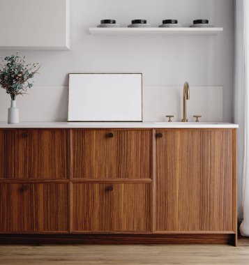 Ev modeli, İskandinav mutfağı iç mimarisi, 3D