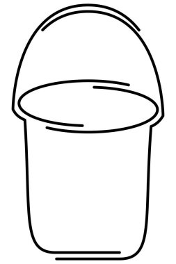 Bucket icon, divided into two parts that are slightly offset