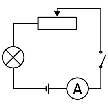 Elektrik devresindeki bir roketin şematik bağlantısı
