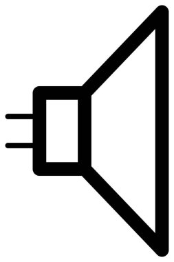 Elektrik mühendisliğinde kullanılan elektrik hoparlörünün şeması.