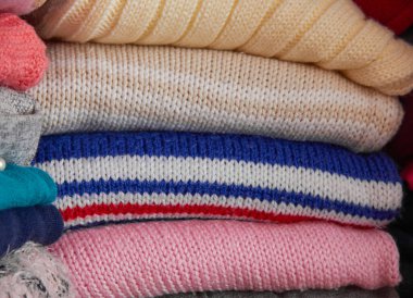 The clothes were folded.