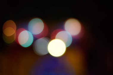 Bulanık soyut renkli bokeh arka plan.