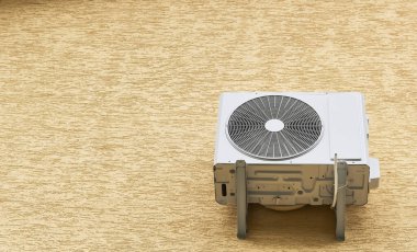 Klima duvarda. Boşluğu Kopyala.