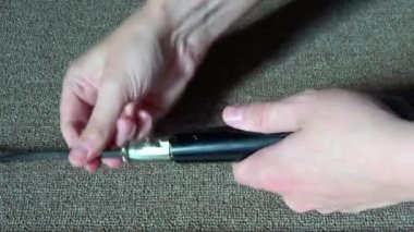 Kadın xlr konnektör bağlantısı mikrofondan çıkarıldı