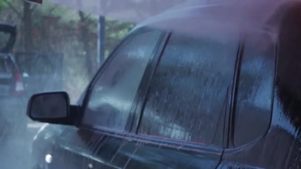 Spray Samochód Myjnia Spray Czyszczenia Samochodu Aby Uzyskać Błyszczący Samochód — Wideo stockowe