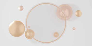 Metin ve resimler için cam çerçeve Modern Dekoratif Arkaplan 3B Resimleri