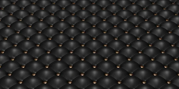 Knoop Lederen Bank Oppervlak Gestoffeerde Stoel Luxe Achtergrond Carbon Achtergrond — Stockfoto
