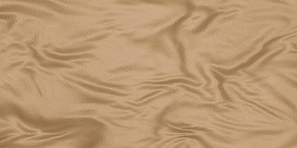 brown faux leather wrinkled and wavy leather texture background close-up leatherette brown wave PVC artificial material 3d illustration