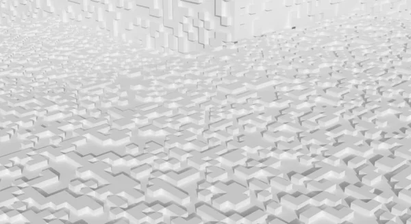 Cubo Pixel Texture Pixel Pattern Wallpaper Bianco Geometrico Mosaico Quadrato — Foto Stock