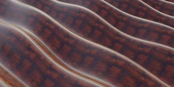 Madeira Velha Piso Madeira Textura Ondulada Textura Ondulada Tecido Grão — Fotografia de Stock