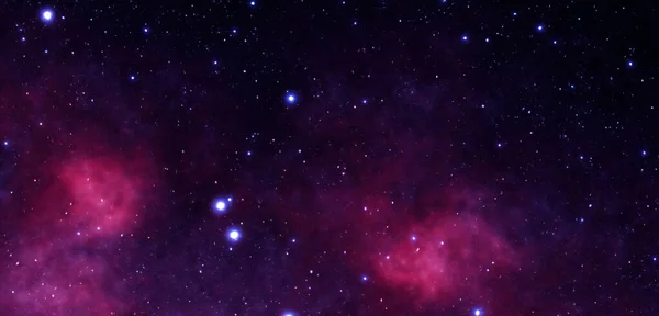 Espacio Profundo Estrellas Galaxias Universo Nebulosa Estrellada Ilustración — Foto de Stock