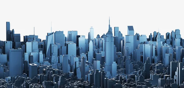 Ландшафтный Город Высокое Здание Большой Город Городской Пейзаж Архитектуры Иллюстрация — стоковое фото