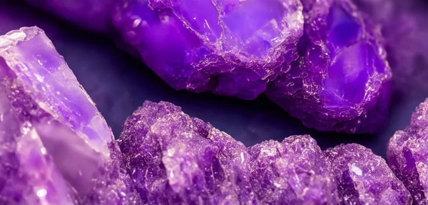 Primer Plano Una Textura Amatista Púrpura Mineral Púrpura Amatista Sugilita — Foto de Stock