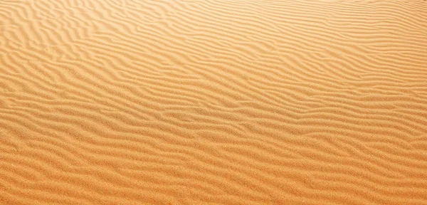 Sand Background Panorama Desert Wrinkles Sand Blown Wind — Stock Photo, Image