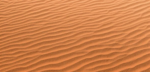 Fundo Areia Panorama Deserto Rugas Areia Sopradas Pelo Vento — Fotografia de Stock