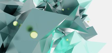 Keskin kenarların deseni parlak keskin köşe modern geometrik soyut arkaplan 3 boyutlu illüstrasyon