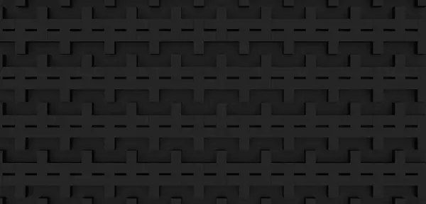 stock image Background geometric black plus sign merge mathematics square 3D illustration