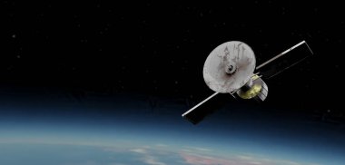 Uydular, dünya dışı yörüngeler, atmosferde yüzen iletişim uyduları.,