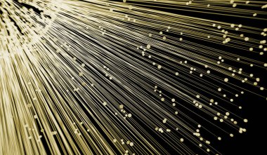 Soyut arkaplan Parlak çizgiler ve daireler 3 boyutlu illüstrasyon