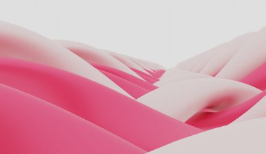 Soyut eğri arkaplan, dalgalı, üç boyutlu illüstrasyon.