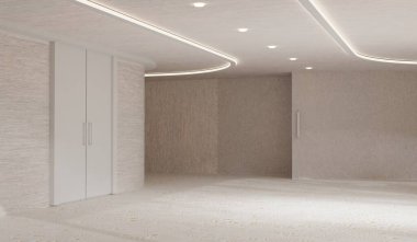Oda Işık Showroom Wall Document Stüdyo Salonu 3D Hazırlama