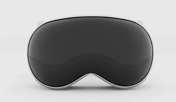 stock image VR glasses Mantiverse Mettaverse white background 3D rendering