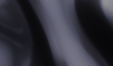 Kevlar doku, karbon fiber desen, siyah dikişsiz kevlar kumaş arka plan. Araba ayarı ya da makro kumaş. Çapraz karbon fiber 3D illüstrasyon