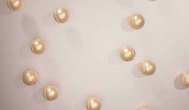 Soyut geometrik arkaplan, 3 boyutlu illüstrasyon