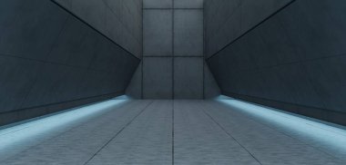 Podyum, Teknoloji Salonu, Modern Showroom, 3D Görüntü