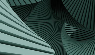 Soyut arkaplan, çizgiler, 3B illüstrasyon