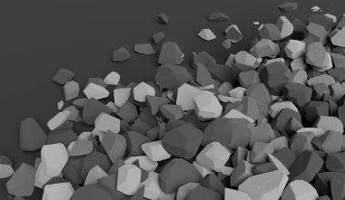 Arkaplan, Özet, Kayalar, Taşlar, Kayalar Yığını, 3D İllüstrasyon