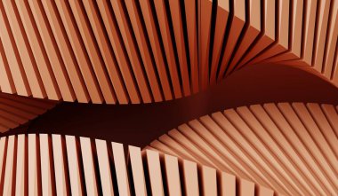 Soyut arkaplan, spiral çember, 3 boyutlu illüstrasyon