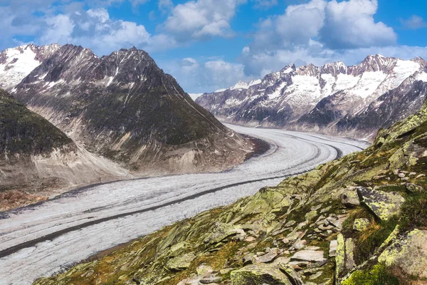 Альпійські Альпи Гірський Пейзаж Юнгфрау Верхня Європа Швейцарія — стокове фото