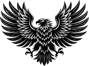 gyrfalcon kuş vektör çizimi