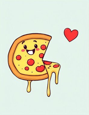 Pizza Çizgi Filmi Tarzı