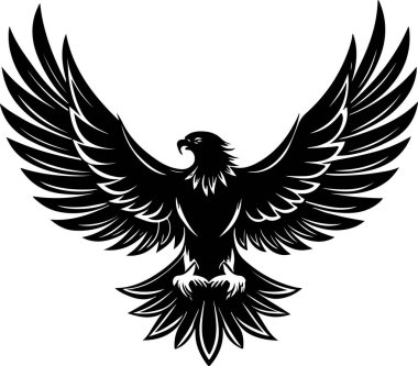 kartal vektör çizimi, şeffaf arkaplan