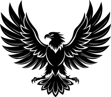 kartal vektör çizimi, şeffaf arkaplan