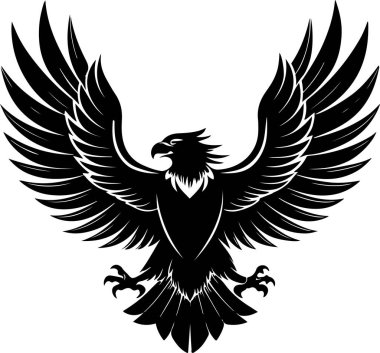 kartal vektör çizimi, şeffaf arkaplan