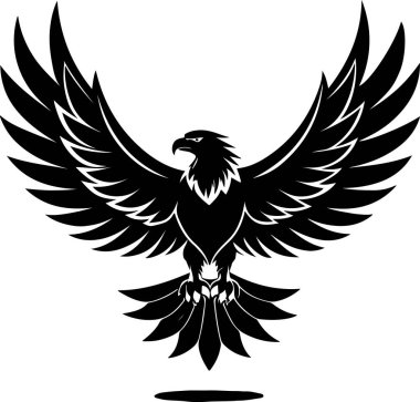 kartal vektör çizimi, şeffaf arkaplan