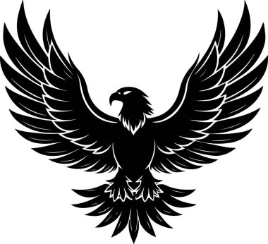 kartal vektör çizimi, şeffaf arkaplan