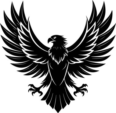 kartal vektör çizimi, şeffaf arkaplan