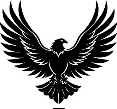 kartal vektör çizimi, şeffaf arkaplan