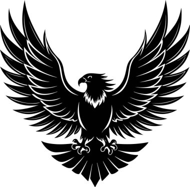kartal vektör çizimi, şeffaf arkaplan