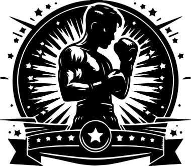 Boks oyuncusu vektör sanatı, grafiksel boksör simgeleri seti, klasik illüstrasyon boks oyuncusu clipart, vektör boksör düz sanat tasarımı