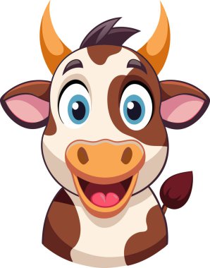 cow head vector kids svg printable design clipart